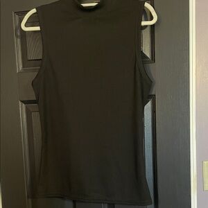 Elegant Black Sleeveless Muscle Tee